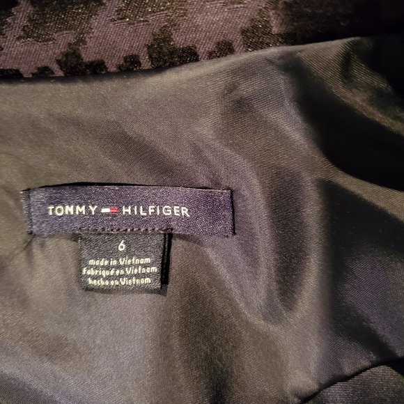 Tommy Hilfiger Women Size 6 relax fit blazer in Navy Houndstooth - Picture 6 of 7